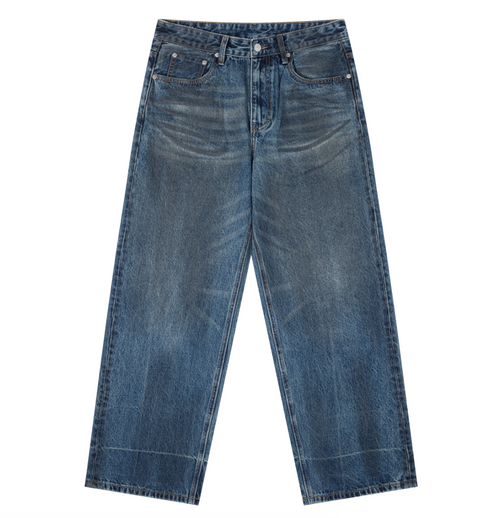 Vintage Baggy Denim Logo Jeans